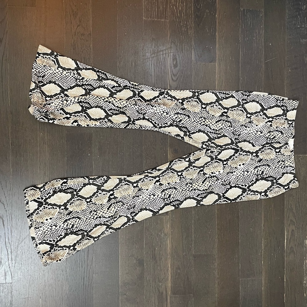 Peach Love Snakeskin Pants